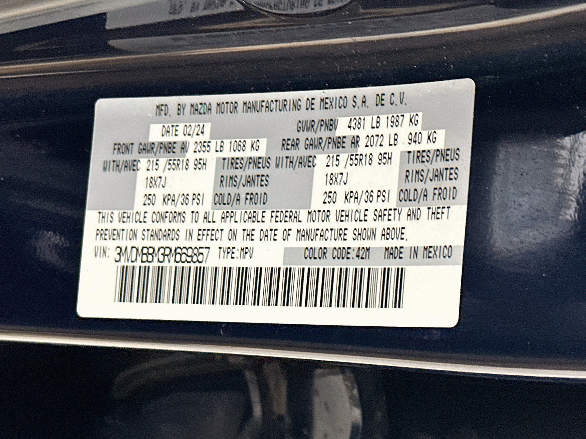 Used 2024 MAZDA CX-30 AWD 2.5 S w/ Select Sport Pkg image 12