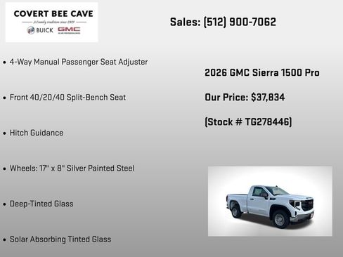 New 2026 GMC Sierra 1500 Pro w/ Pro Value Package image 33