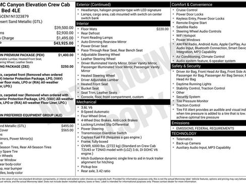 Used 2022 GMC Canyon Elevation w/ Elevation Premium Package image 2