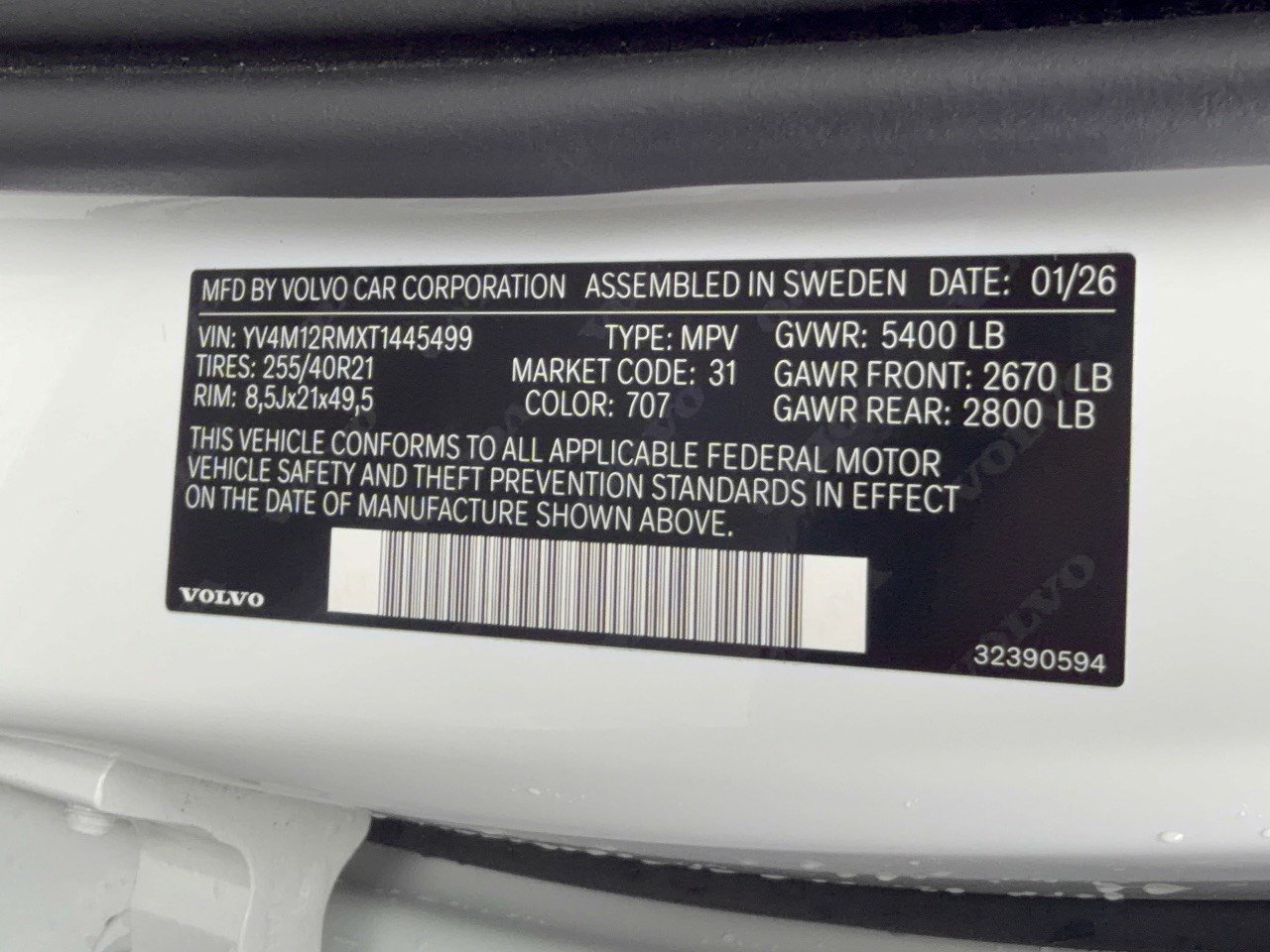 Used 2026 Volvo XC60 B5 Ultra w/ Protection Package Premier AWD/4WD image 31