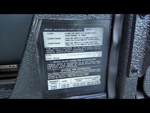 Used 1997 HUMMER H1 Wagon 4D image 14