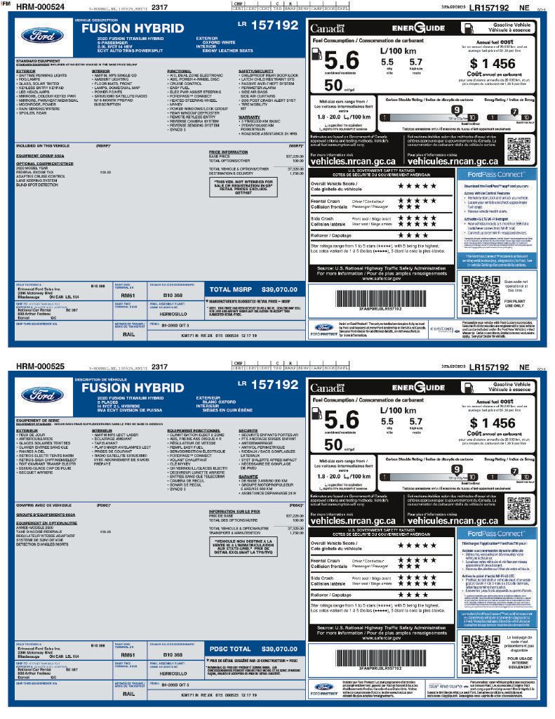 Used 2020 Ford Fusion Titanium FWD image 4
