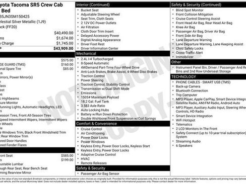 Used 2025 Toyota Tacoma SR5 AWD/4WD image 32