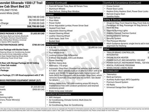 Used 2021 Chevrolet Silverado 1500 LT Trail Boss w/ Convenience Package II AWD/4WD image 35