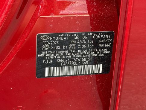 New 2026 Hyundai Sonata Blue FWD image 32