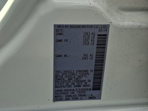 Used 2025 Nissan Altima 2.5 SV w/ SV Special Edition Package image 26