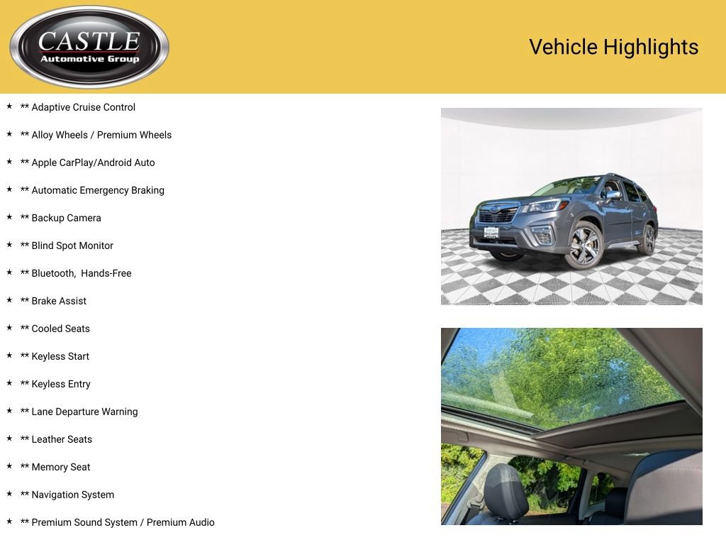 Used 2021 Subaru Forester Touring w/ Popular Package #2 AWD/4WD image 4