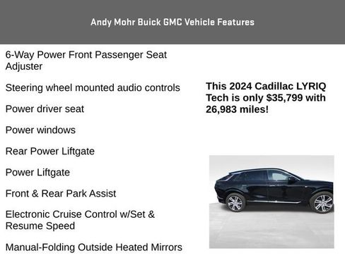 Used 2024 Cadillac Lyriq Tech w/ LPO, Floor Liner Package AWD/4WD image 14