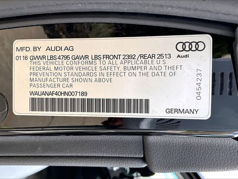 Used 2017 Audi A4 2.0T Premium w/ Convenience Package AWD/4WD image 37