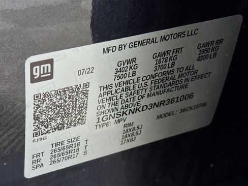 Used 2022 Chevrolet Tahoe LT w/ Luxury Package image 31