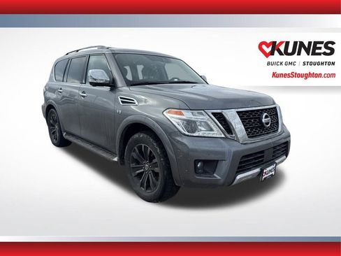 Used 2018 Nissan Armada Platinum w/ Captain Seat Package AWD/4WD image 1