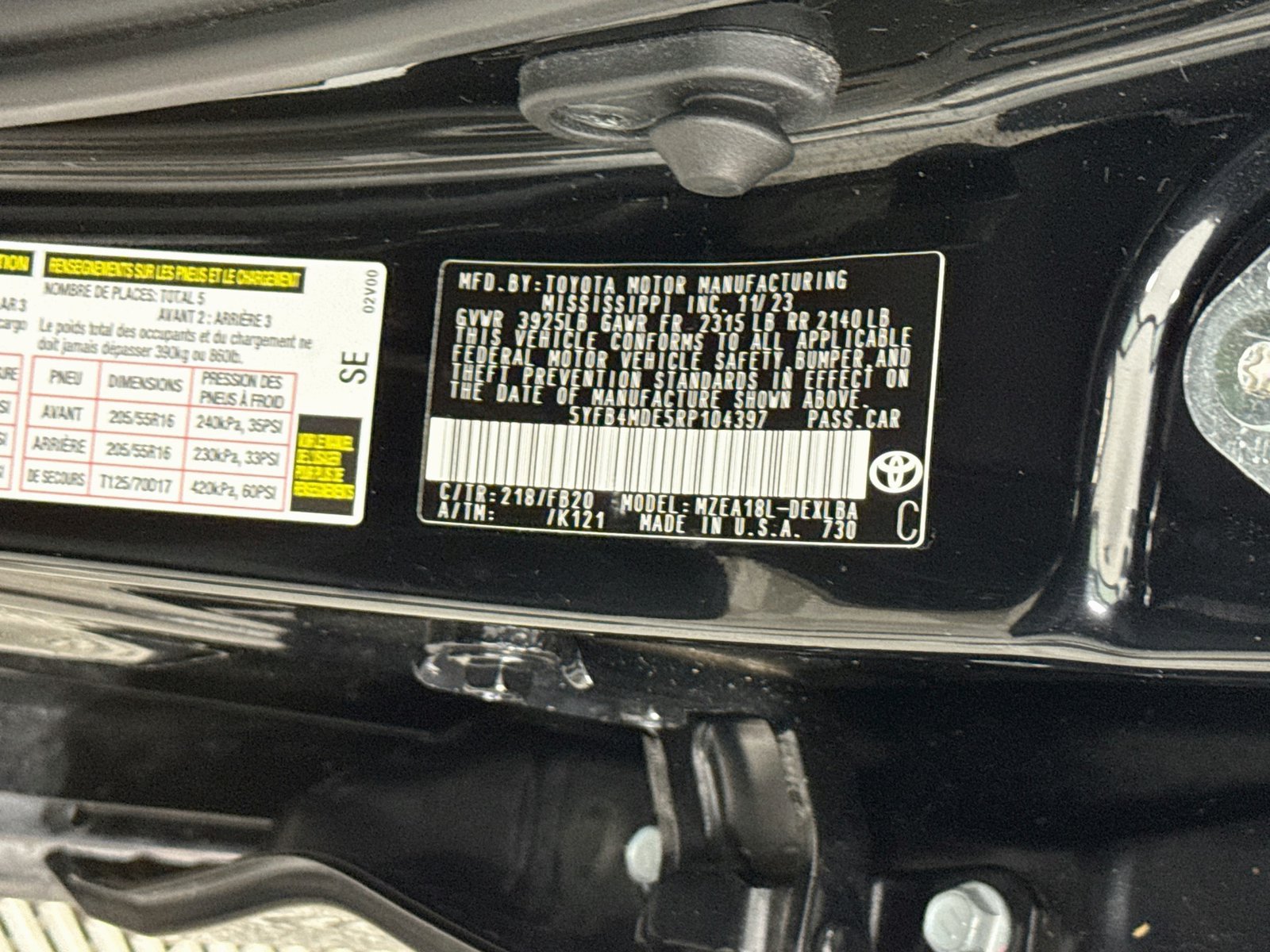 Certified 2024 Toyota Corolla LE FWD image 23