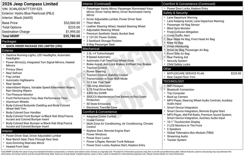 New 2026 Jeep Compass Limited AWD/4WD image 45