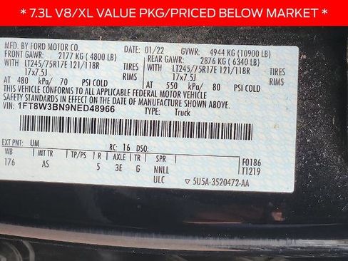 Certified 2022 Ford F350 XL w/ Power Equipment Group AWD/4WD image 29