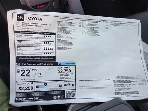 New 2026 Toyota Tacoma TRD Sport image 17