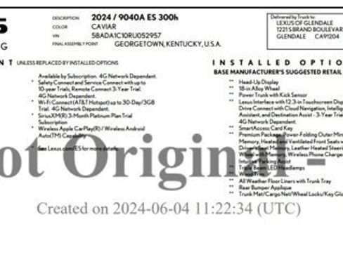 Used 2024 Lexus ES 300h w/ Premium Package image 2