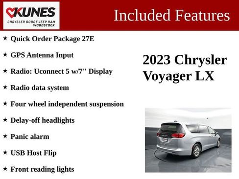 Used 2023 Chrysler Voyager LX image 3