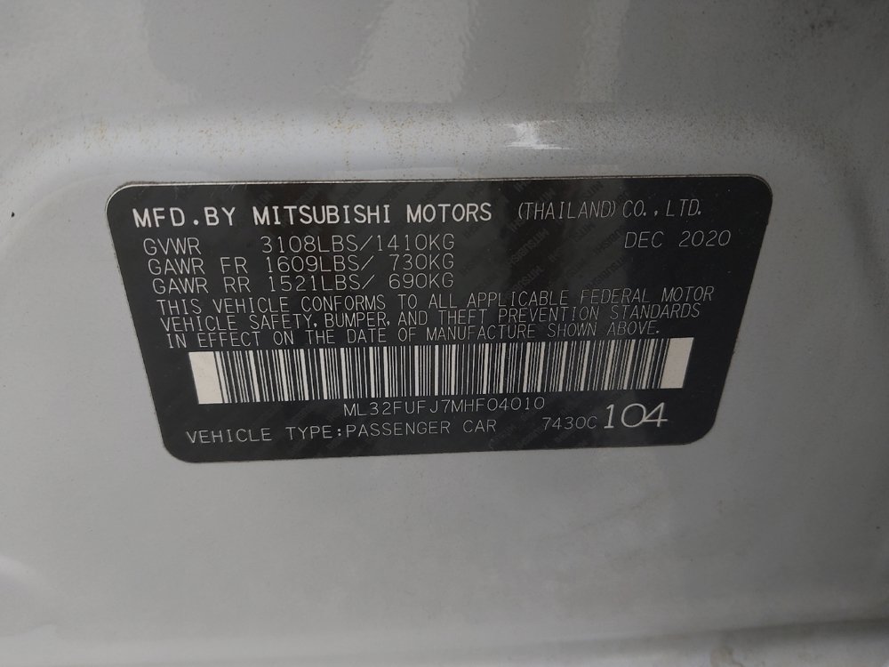 Used 2021 Mitsubishi Mirage G4 FWD image 33