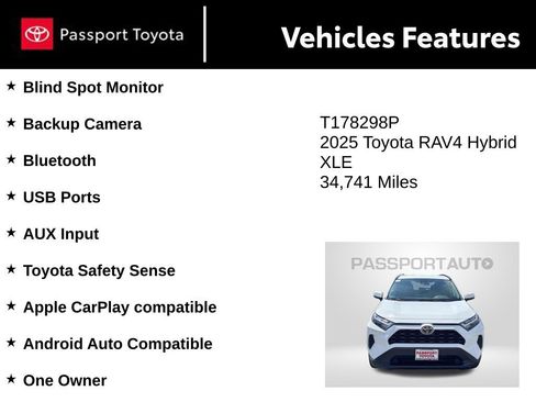 Used 2025 Toyota RAV4 XLE AWD/4WD image 10