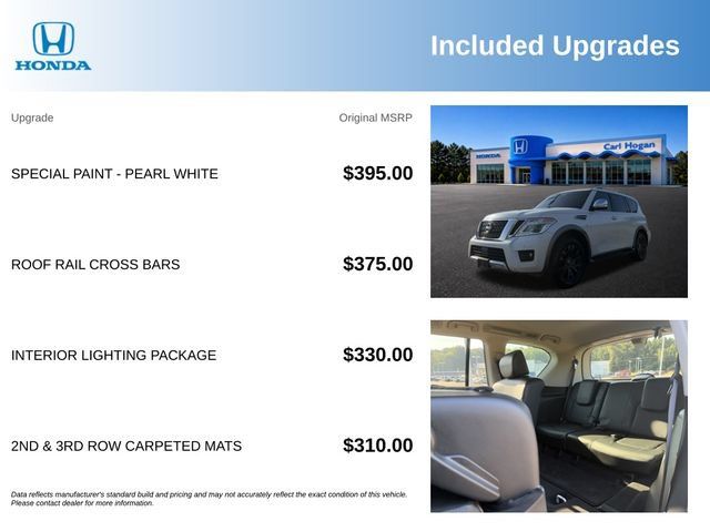Used 2018 Nissan Armada Platinum w/ Interior Lighting Package RWD image 3