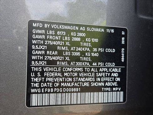 Used 2016 Volkswagen Touareg Executive AWD/4WD image 24