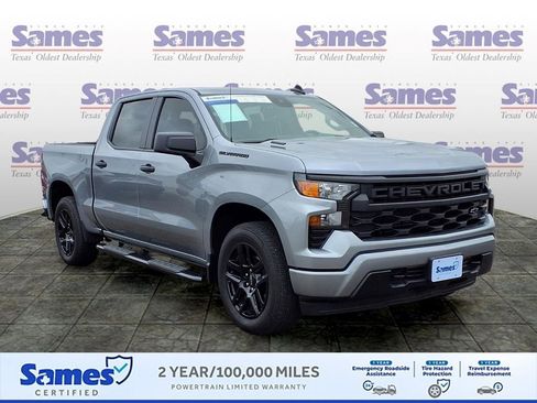 Used 2025 Chevrolet Silverado 1500 Custom w/ LPO, Dark Essentials Package RWD image 1