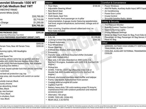 Used 2017 Chevrolet Silverado 1500 W/T w/ Trailering Package AWD/4WD image 2