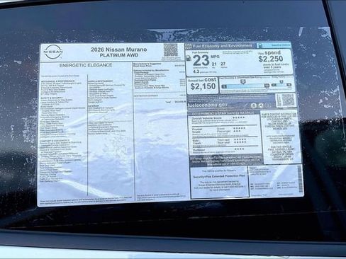 New 2026 Nissan Murano Platinum w/ Cargo Package image 14