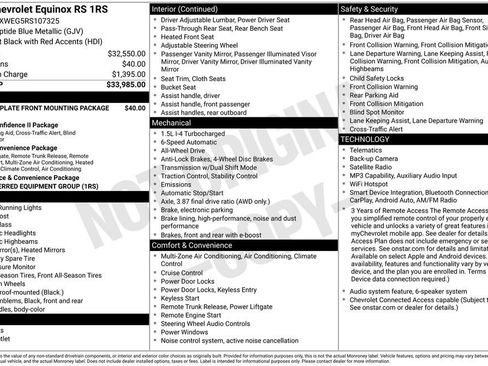Used 2024 Chevrolet Equinox RS AWD/4WD image 34