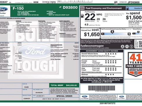 Used 2018 Ford F150 XL w/ Equipment Group 101A Mid RWD image 8