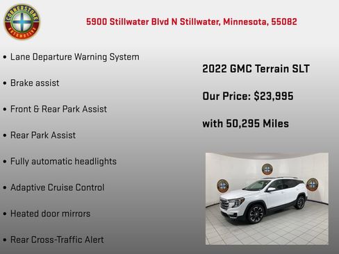 Used 2022 GMC Terrain SLT w/ Infotainment Package II AWD/4WD image 22