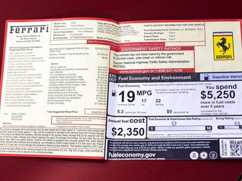 Certified 2022 Ferrari Roma image 68