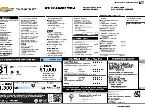 Used 2021 Chevrolet TrailBlazer LT w/ Premium Seating Package image 4
