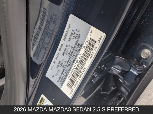 New 2026 MAZDA MAZDA3 2.5 S Sedan w/ Preferred Pkg FWD image 34