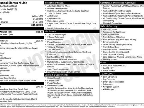 Used 2025 Hyundai Elantra N Line w/ Cargo Package FWD image 28