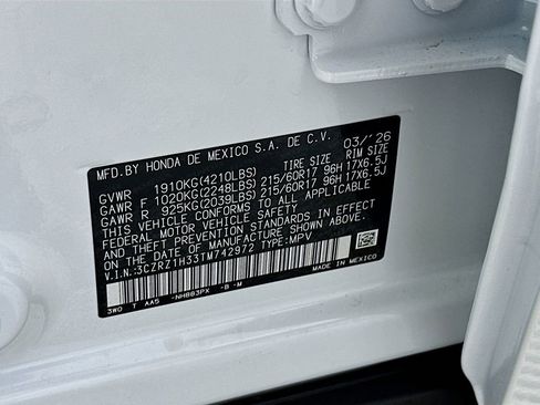 New 2026 Honda HR-V LX image 27