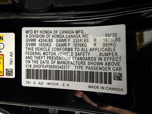 Used 2025 Honda Civic Sport Touring image 21