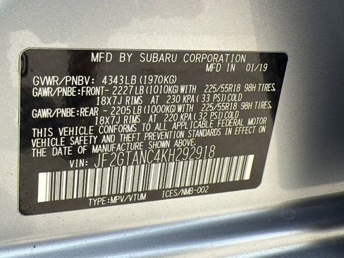 Used 2019 Subaru Crosstrek 2.0i Limited w/ Moonroof Package w/Navigation AWD/4WD image 44