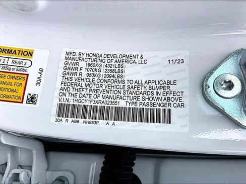 Certified 2024 Honda Accord EX image 17