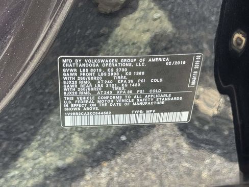 Used 2019 Volkswagen Atlas SEL R-Line AWD/4WD image 30