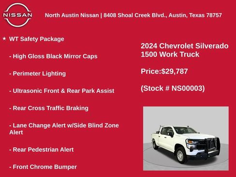 Used 2024 Chevrolet Silverado 1500 W/T w/ WT Value Package RWD image 22