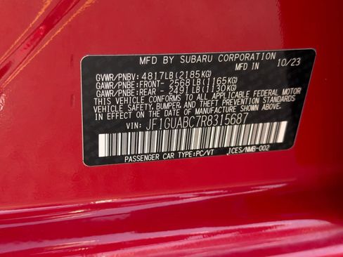 Certified 2024 Subaru Impreza 2.0i AWD/4WD image 36