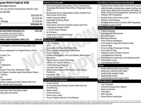 Used 2022 Toyota RAV4 XSE w/ XSE Grade Weather Package image 10