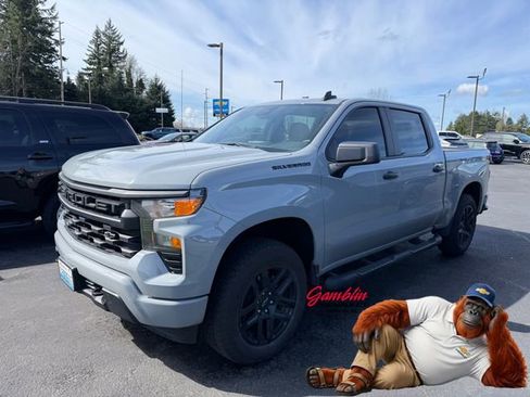 Used 2024 Chevrolet Silverado 1500 Custom w/ Turbomax Blackout Package image 1