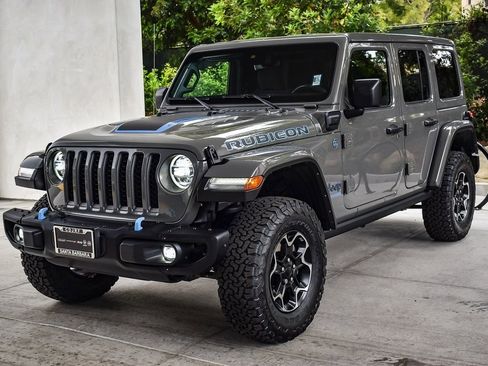 Used 2021 Jeep Wrangler Unlimited Rubicon 4xe w/ Steel Bumper Group image 3