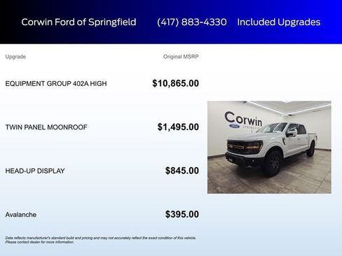 New 2026 Ford F150 Tremor w/ Equipment Group 402A High image 5