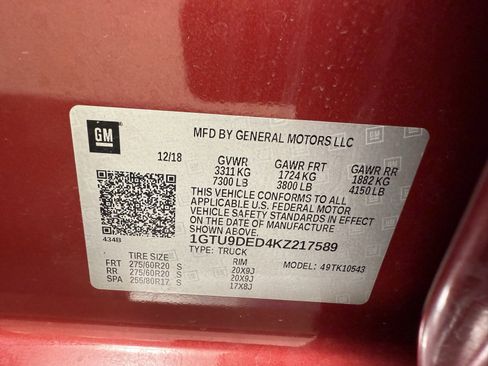 Used 2019 GMC Sierra 1500 SLT w/ SLT Premium Plus Package image 15