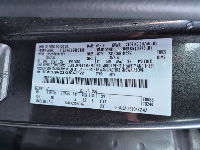 Used 2019 Ford Escape SEL AWD/4WD image 25