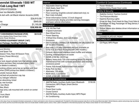 Used 2015 Chevrolet Silverado 1500 W/T w/ WT Fleet Convenience Package image 4