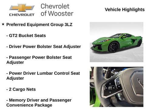 New 2026 Chevrolet Corvette Z06 w/ Stealth Interior Trim Package RWD image 2